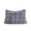 Axyaa Faux Rabbit Fur Pillow Cover for Sofa, Bed, or Chair - Soft, Fluffy, Decorative