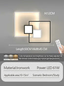 Axyaa Geometric LED Ceiling Light, Modern Minimalist Grand Living Room Lamp