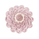 Axyaa Velvet Flower Cushion Cover in Yellow Blue White Pink, Handmade Luxury Pillowcase