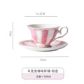 Axyaa Phnom Penh Striped Ceramic Tea Cup Set