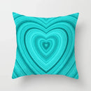 Axyaa Green Heart Leaf Pattern Pillowcase - Home Decor Pillow Case