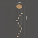 Axyaa Crystal Glass Ball Chandelier for Home Decor