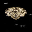 Axyaa Luxury Crystal Chandelier with Remote Control for Home and Hotel Decor