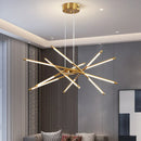 Axyaa Modern LED Chandelier with Remote Control for Home Ceiling Lighting