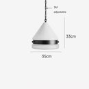 Axyaa Cream Glass Chandelier: Retro Bauhaus Designer Lamp for Restaurant and Bedroom