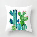 Axyaa Cactus Plants Pattern Cushion Cover Throw Pillow Decor Sofa Pillowcase