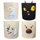 Axyaa Animal Print Storage Basket: Toys, Clothes, Shoes Organizer