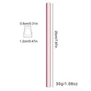 Axyaa 12mm Glass Straw Set for Bubble Tea Milk Smoothies Cocktails