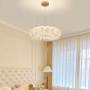 Axyaa French Cream Crystal Chandelier & Lighting Fixtures