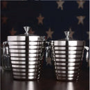 Axya Double Wall Insulated Stainless Steel Ice Bucket with Lid - Hotel Beverage Tools
