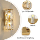 Axyaa Crystal LED Wall Light Staircase - Luxury Indoor Lighting Sconce
