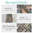 Axyaa 3D Faux Stone Peel and Stick Wall Panels - Set of 10