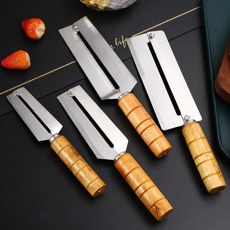 Axyaa Stainless Steel Pineapple & Sugarcane Peeler Cutter Knife - Kitchen Fruit Tool