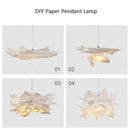 Axyaa White Paper Pendant Lamp for Ceiling Lighting E27 Luminaire