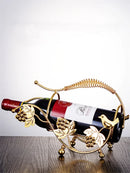 Axya Metal Wine Rack Glass Bottle Holder Bar Display Stand