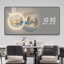 Axyaa Light Luxury Wall Clock Decorative Painting for Living Room and Dining Room