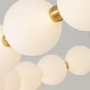Axyaa Nordic Luxury Living Room LED Chandelier with Pearl Necklace Pendant