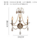 Axyaa Crystal Wall Lamp LED E14 Iron Art Decorative Living Room Bedroom