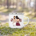 Enamel Mug Custom Name Tea Coffee Wine Mugs for Maid of Honor by Axyaa