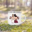 Enamel Mug Custom Name Tea Coffee Wine Mugs for Maid of Honor by Axyaa