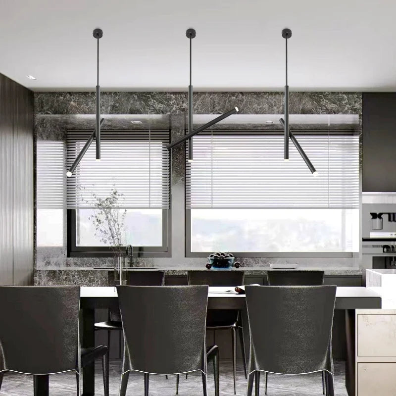 Axyaa LED Pendant Lights: Modern Rotatable Minimalist Aluminium Drop Lamp