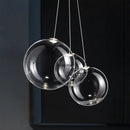 Axyaa Glass Bubble LED Pendant Chandelier for Restaurant Bar Display