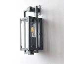 Axyaa Outdoor Glass Wall Lamp for Villa Courtyard, Waterproof American Style Bedside Light