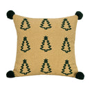 Axyaa Christmas Velvet Embroidered Cushion Cover for Festive Home Decor