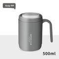 Axyaa Grey Creative Coffee Cup Large Capacity Portable Drinking Mug