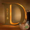 Axyaa Personalized Engraved Name LED Night Light for Couples Baby Kid Room