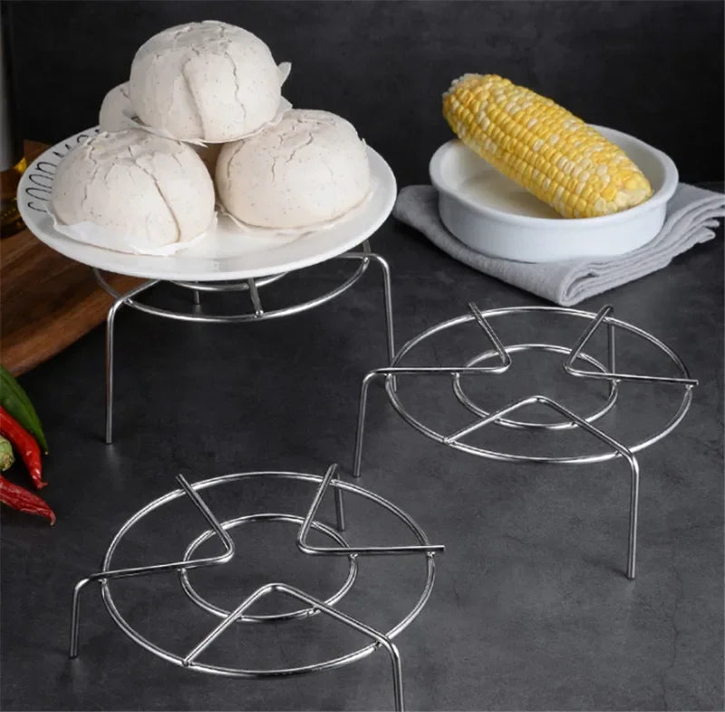 Axya Stainless Steel Steamer Rack for Stock Pot, Multi-Purpose Cooking Stand