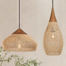 Axyaa Rattan LED Pendant Lamp | Japanese Style Kitchen Island Chandelier