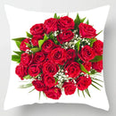 Axyaa Red Roses Square Large Pillow Cases High Quality Thick Covers
