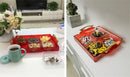 Axya Gold Candy Nut Box: European Snack Tray Acrylic Fruit Plate