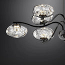 Axyaa Glass Ball Chandelier: Modern Luxury Living Room Light