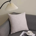 Axyaa Solid Cotton Line Pillow Case Soft Breathable Nordic Decor Pillow Cover