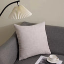 Axyaa Solid Cotton Line Pillow Case Soft Breathable Nordic Decor Pillow Cover