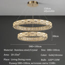 Axyaa Lux Crystal Chandeliers: Nordic Style LED Pendant Ceiling Lamps & Home Decor Lighting