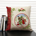 Axyaa Merry Christmas 45x45CM Cushion Cover for Home Decor