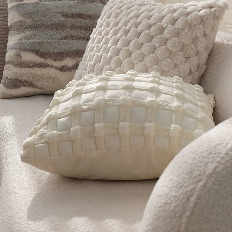 Axyaa Nordic Style Soft Square Cushion Cover for Home Decor - Creative Design