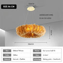 Axyaa Modern Donut Pendant Light: Stylish White Feather Lamp for Romantic Master Bedrooms