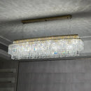 Axyaa Crystal LED Chandelier Ceiling Light - Modern Living Room Pendant Lamp