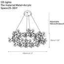 Axyaa Firefly Chandelier: Nordic Minimalist Luxury for Bedroom & Living Room