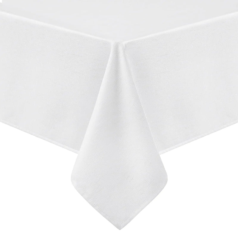 Axyaa Faux Linen Waterproof Tablecloth for Kitchen Dining.