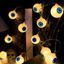 Axyaa LED Eyeball String Lights: Spooky Halloween Atmosphere Decor Lamp