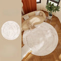 Luxurious Axyaa Italian Style Bedroom Decor Round Carpet, Soft Rug for Living Room and Lounge