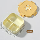 Axyaa Divided Lunch Box: Portable, Leak-proof, Microwave Safe Food Container