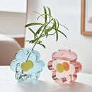 Axyaa Glass Hydroponic Flower Vase - Transparent Table Decor