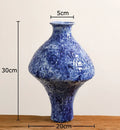 Ceramic Vase Artificial Flowers Pot Abstract Artwork Floral Vases Axyaa