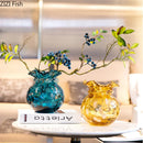 Axyaa Artistic Glass Vase Lucky Bag for Elegant Flower Arrangements